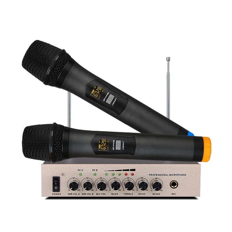 

Karaoke Microphone S-16 Echo Wireless Microphone Enping Microphone, Gold