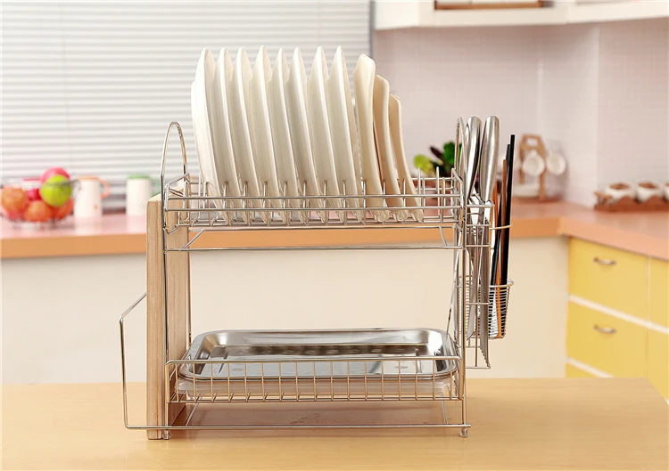 Commercial Industrial Kitchen Dish Rack In Hotel Restaurant For