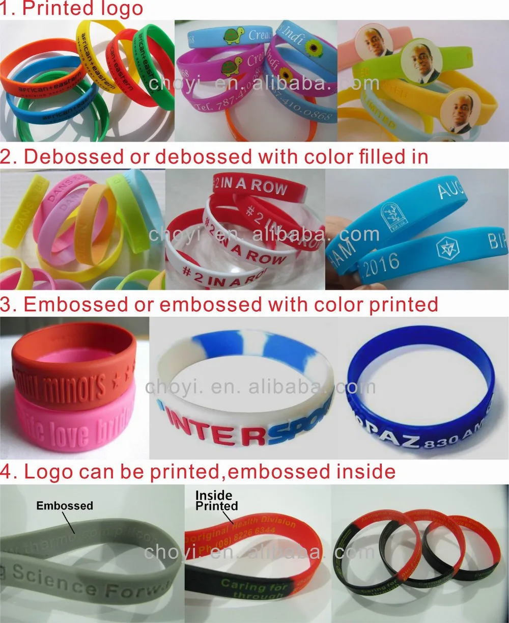 Promotional rubber bracelet highly personalized silicon wristband custom silicone bracelet