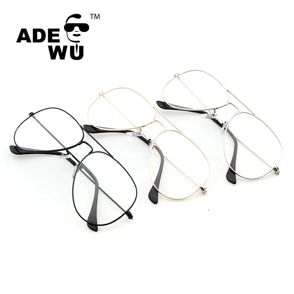 

ADE WU PSTY3026 2018 latest branded spectacle frames metal optical frame, Gold