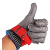 Deliwear level 5 Chain mail butcher safety stainless steel cut resistant gloves for Shucking Oysters