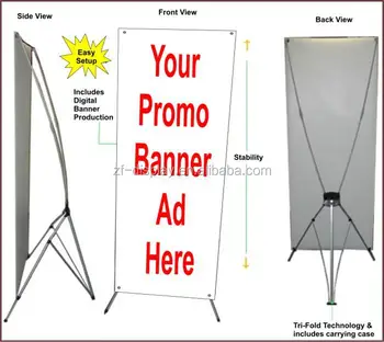 60 160cm 80 180cm X Banner Stand Display Ukuran X Banner X 