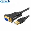 gold plated ftdi usb rs232 serial db9 adapter cross wired null modem cable