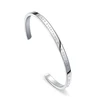 KENTURAY wholesale 925 silver thin silver open plain bangle for women