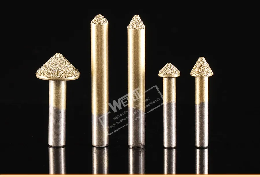 Weitol 6mm Stone Engraving Bit Cnc Router Bit Cutting Tools For Marble