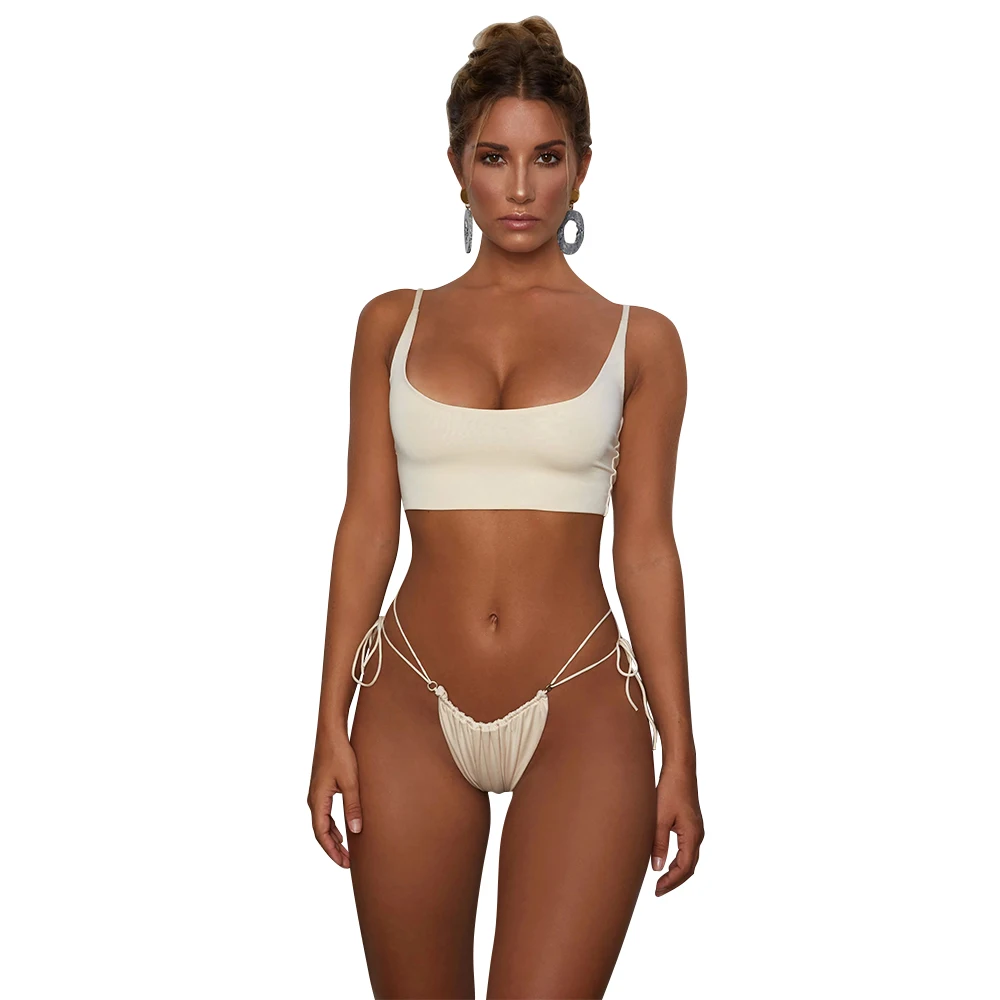 

OEM Sexy Extreme Thong Custom Printed Bikini Swimwear