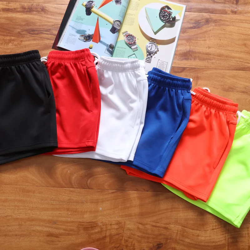 

Large Size Summer Beach Shorts Solid Color Casual Sports Running Couple Shorts, Red,black,orange,blue,green,white