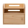 Big Size Bamboo Wood Cable Management Storage Box Charge Station