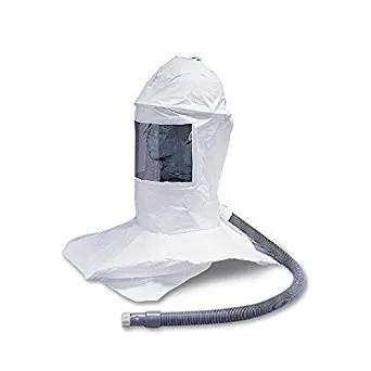 Allegro Industries 9909-HCHD Deluxe Tyvek Double Bib Hard Hat Hood with Hard Hat, Air Temperature Controller and Hansen Fittings, Standard