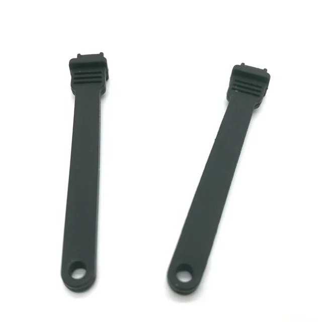 black rubber tie down straps