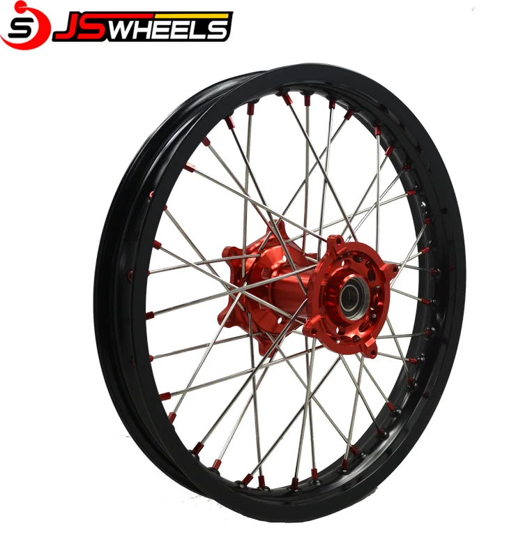 21x1.6 Front 19x1.85 Motocross Dirtbike Aluminum Alloy Anodized Spoke