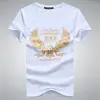 2018 new model 1 dollar t shirts plain t shirts shining gold printing mens clothing wholesale china for men