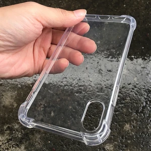 High Clear Airbag Cheap Price Shockproof Transparent TPU Cell Phone Cover Case for Iphone X