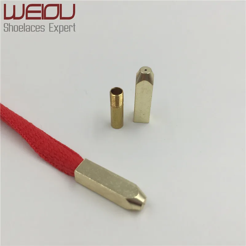 

Weiou yeezes shoes laces with gold tips shoe lace tips, Gold /silver/ black/rose gold