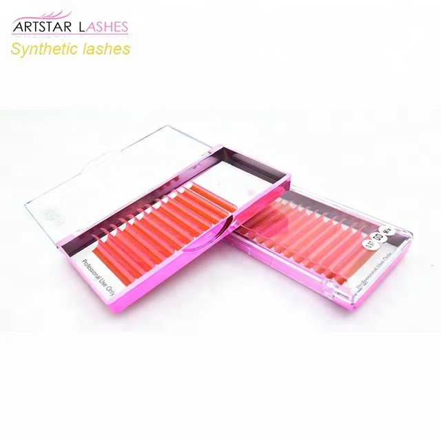 
CK Beauty Lashes Fashion Colorful Eyelashes Private Label Colour Eyelash Extension 