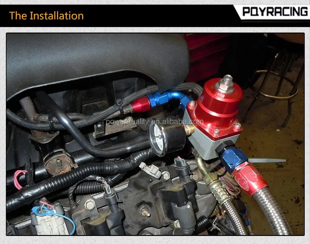 An8 High Pressure Fuel Regulator W/ Boost 8an 8/8/6 Efi Fuel Pressure