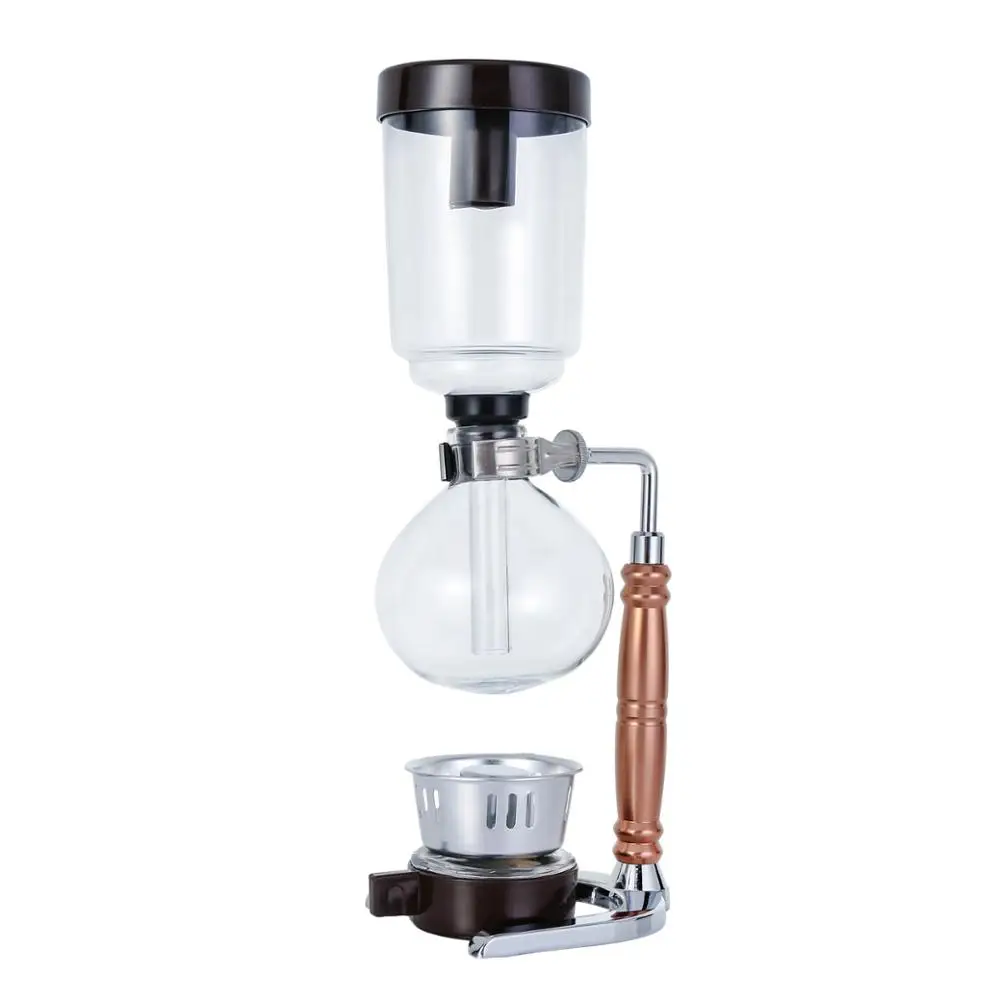 

Factory direct sale siphon coffee maker / syphon coffee maker, Gold, silver, black, brown, or customed