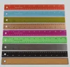Red green blue black yellow color steel straight scale ruler