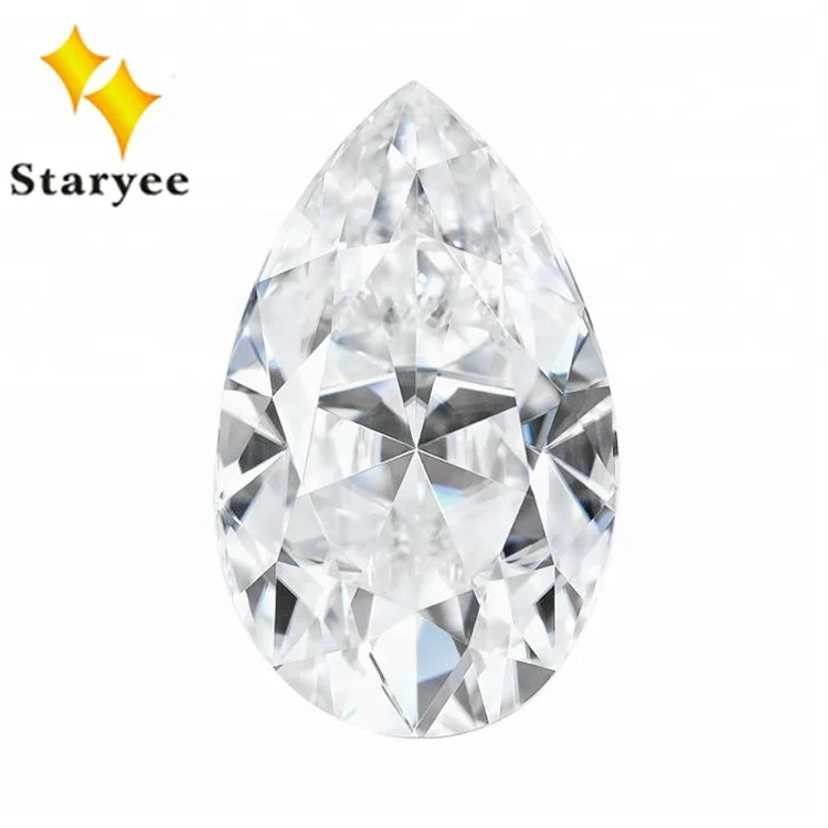 

Original Charles Colvard Colorless Moissanite VVS DEF Color Pear Cut Forever One Moissanite Lab Diamond Loose Gemstone