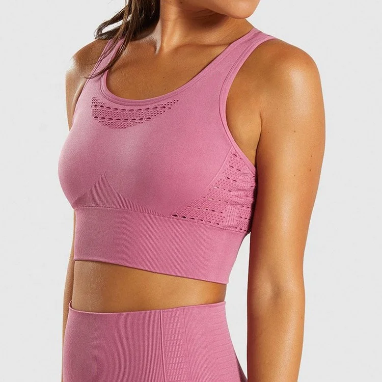 

Yoga Wear Support Bra Swear Pants Leggings Custom Tracksuit Seamless Yoga Set