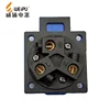 Hot selling single-phase 3-pole socket IP44 220v WEIPU square sockets