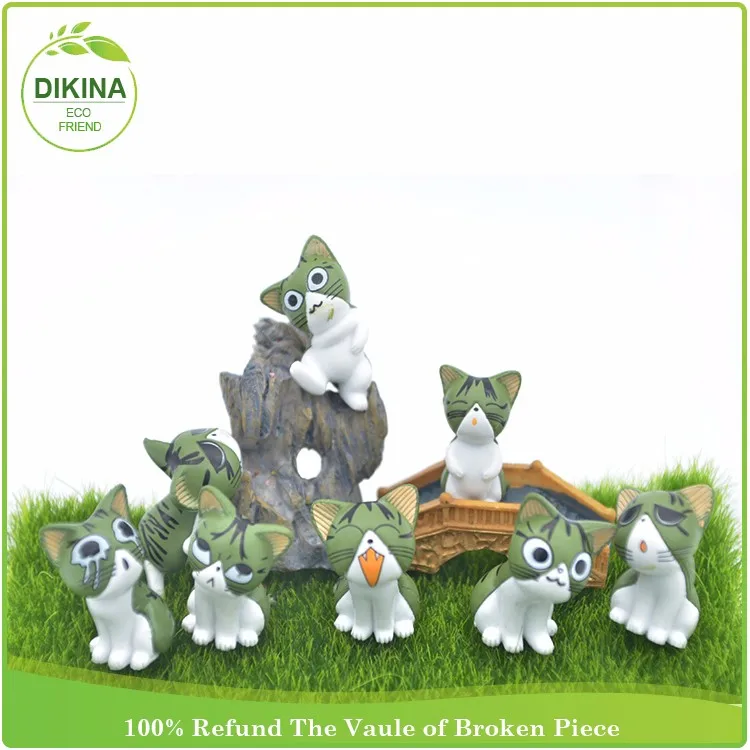 cat garden figurine