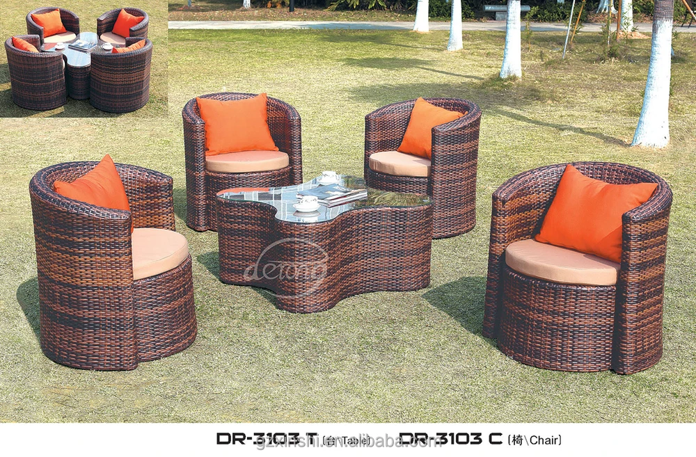 2017 Nuevo Patio Villas Muebles De Mimbre Al Aire Libre/hogar Y Jardín