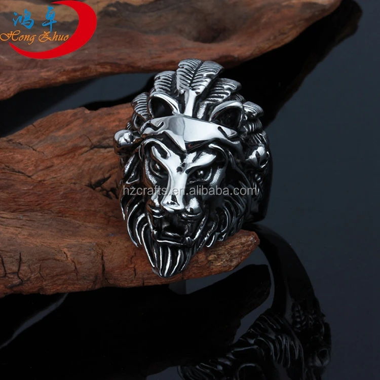 

Free shipping! Cheap wholesale new design Titanium steel skull rings for man