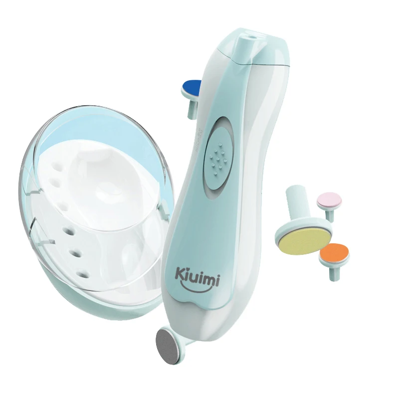 

electric nail trimmer for Baby six heads with light, Blue&pink