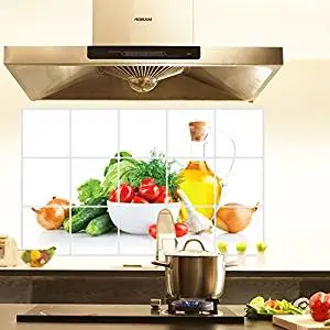 Bibitime Green Vegetables Kitchen Oil Proof Wall Stickers Cherry Bibitime Green Vegetables Kitchen Oil Proof Wall Stickers Cherry Tomatoes Cuber Onion Er Backsplash Tile Decor