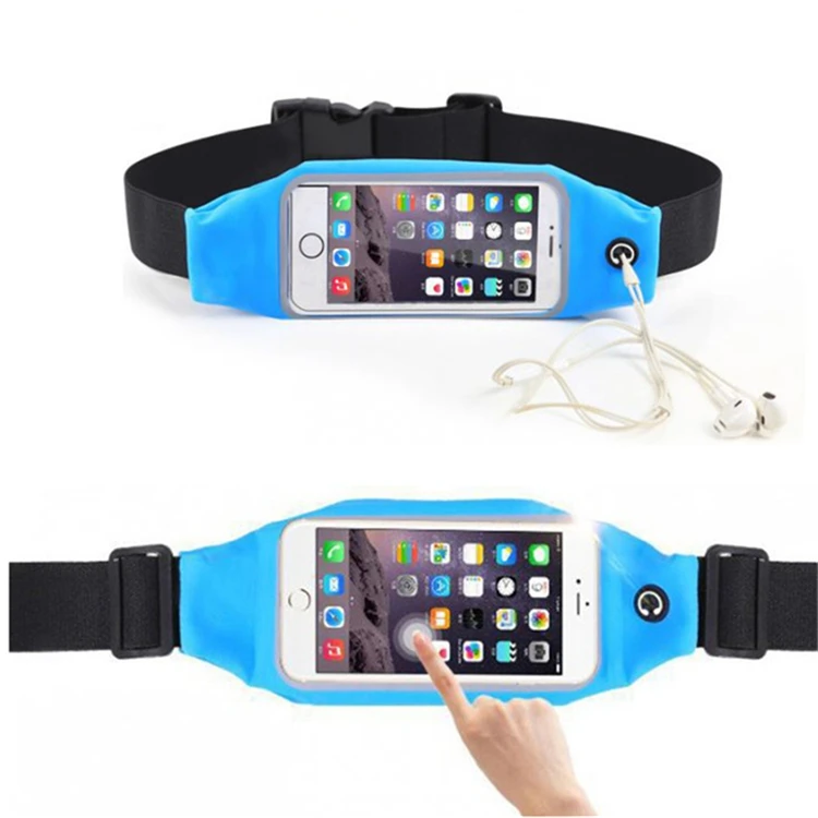 Popular waist pack waterproof sport running bag pocket phone case for iphone6s, universal portable bag for iPhone 7 plus