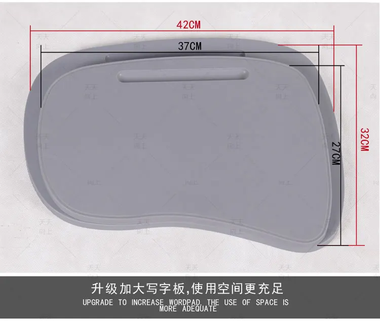 Training Chair with Writing Board Fabric Upholstery Sketching Chair Institutional Hall Chair
