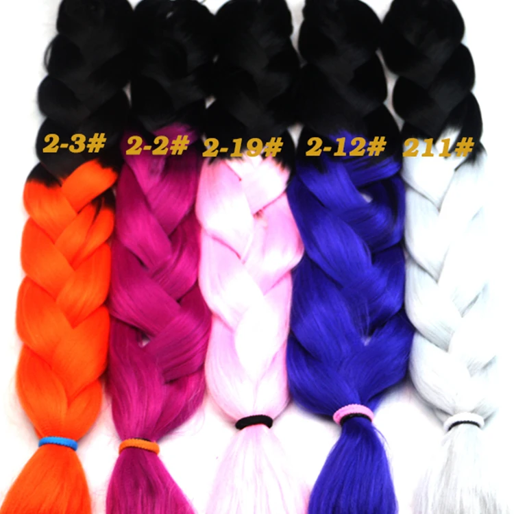 Hotselling 24 inch 100g super jumbo box braids crochet twist synthetic hair extensions for braiding hair