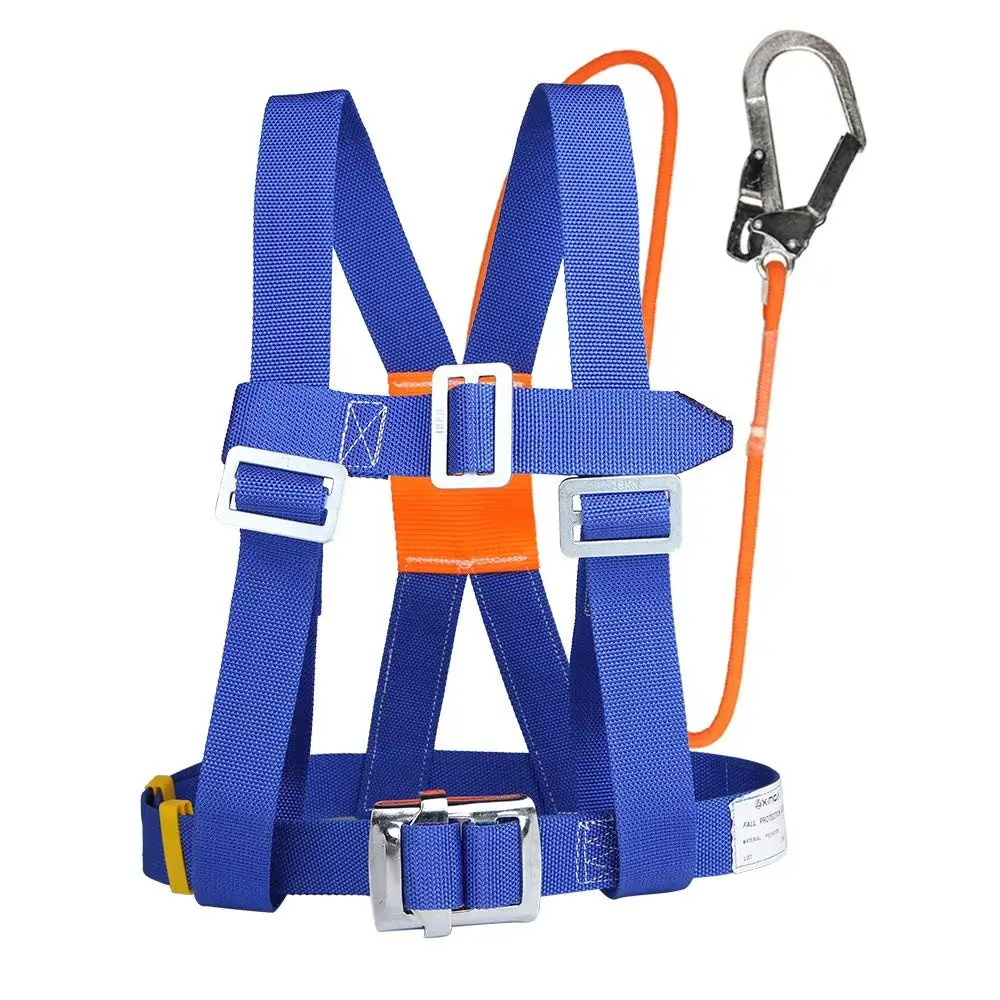 Aoneky Construction Fall Protection Safety Harness with Body Belt ...