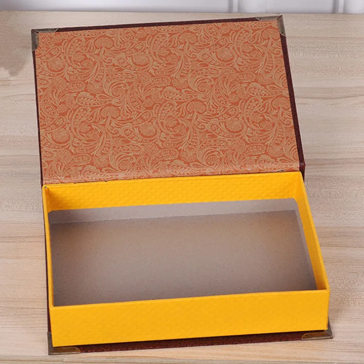 Thick Grey Board Cardboard Rigid Book Shaped Gift Box Buy Rigid Book