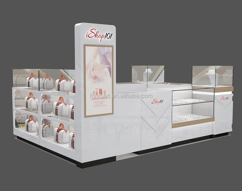 Shopping mall retail jewelry display kiosk for sale