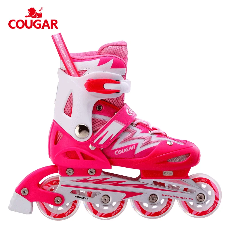 

New products wholesale flashing led light 4 wheels flashing roller skates, Blue&black/pink&white/black&white