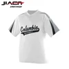 Customize youth 2 button mesh baseball jerseys with your team logo