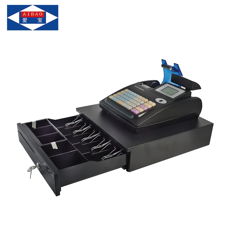 Cheap Cash Register Cashier Machine With Cash Drawer For Sale