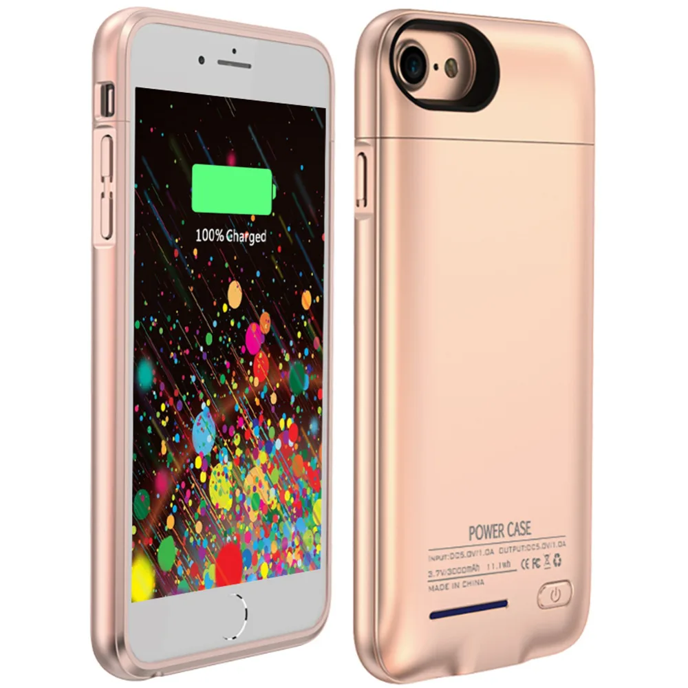 

Cell phone battery covers For apple iphone 7 plus/iphone 6 plus,back cover with lithium polymer battery, Black;blue;golden;pink;purple;white