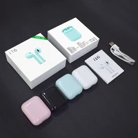 

new arrival i16 in ear tws 5.0 bluetooth earphone handsfree wireless earbuds with charging box