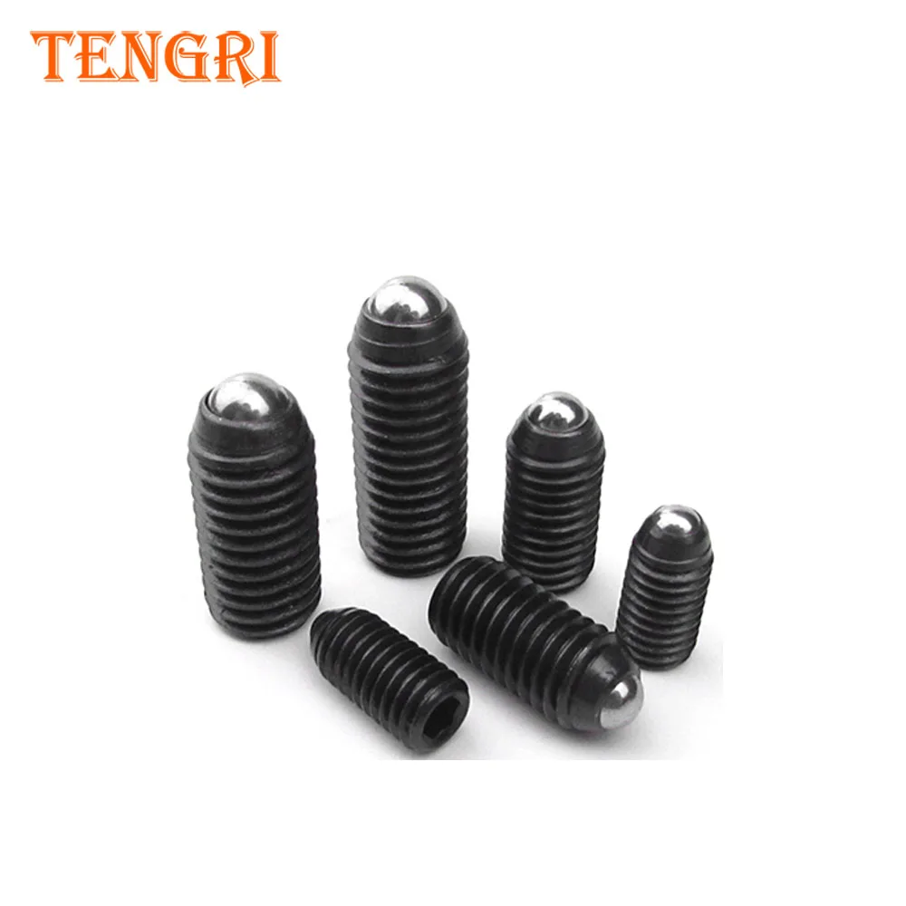 
M3 M5 M6 carbon steel black finish Spring Plungers Swivel Ball Bearing Point Set Screw 