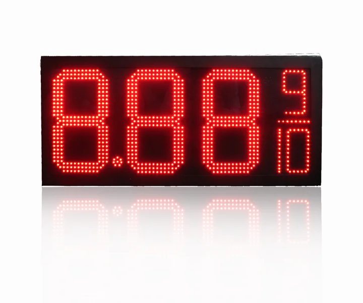 12 inch 7 segment led fuel price display