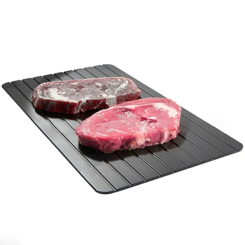 
factory Cheap Price Frozen rapid Aluminum Food Quick Meat Thawing Tray Thawing Board Fast Meat Defrosting Tray 