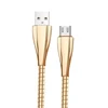 High quality zinc alloy braided fashionable usb charging cable with data transfer function