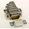 Hood D-SUB 9Pos Straight Die-CastMetal 0.185-0.320In.45 degree EMI/RFIShield