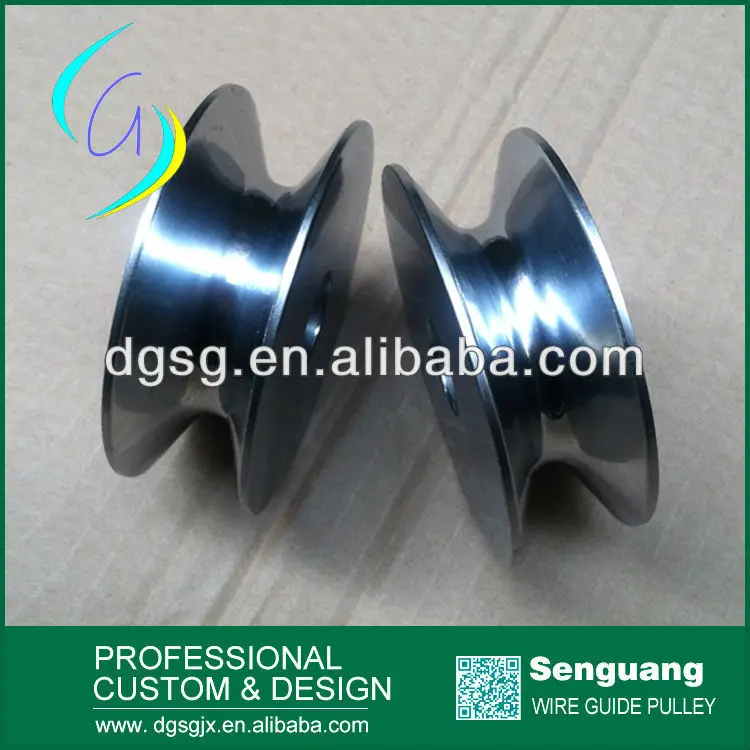Las Ruedas De Alambre Cromado Poleas Para Cable De Acero De La Cuerda