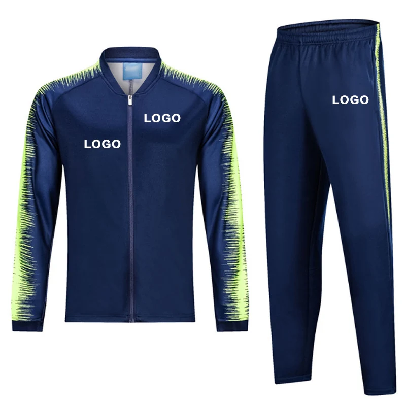 

High Quality Men's football Jacket & Pants Tracksuit Set, Custom color