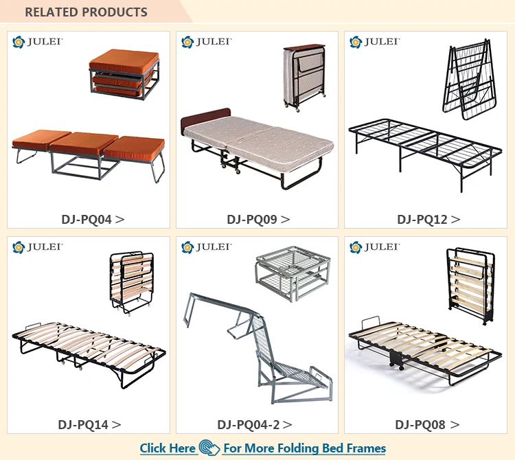Smart Design Hotel Event Stackable Easy Movable Metal Folding Bed Frame