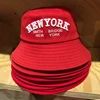 Fisherman Washed Kid Hat Bucket Customized Embroidery Leisure Cap Red Sun Fishing Hat UV Protection Men Unisex Bucket Hat